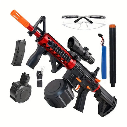M4A1 Electric Spla Gun Toy,Gel Ball Blaster With Glasses,2 Modes,Ideal For Outdoor Activities,Shooting Game,Gift(without Bullet)